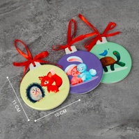 Ornement de Noël en céramique Ornement vierge de sublimation pour décorations