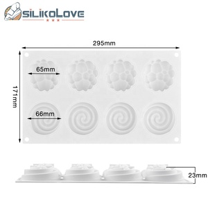 Molde de Silicona Antiadherente y Libre de BPA de 8 Cavidades con Forma de Nube 3D de MUYULINS Factory, para Decoración de Pasteles y Mousses - Product Image 4