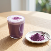 Poudre d'Igname Violette UBE Naturelle de Qualité Alimentaire en Vrac, Fourniture Privée OEM, Poudre d'Ube Violette Instantanée