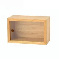Caja de madera con tapa corredera