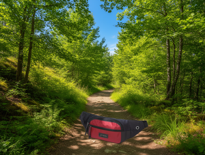 Marsupio da uomo color block in nylon per sport e attività all'aperto - Product Image 2