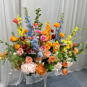 Sunwedding fiore artificiale Runner pannello a fiori per decorazione evento <span class=keywords><strong>vaso</strong></span> e fiori per decorazione di nozze - Product Image 2