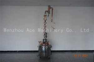 Destilador <span class=keywords><strong>de</strong></span> <span class=keywords><strong>Alcohol</strong></span> <span class=keywords><strong>de</strong></span> cobre rojo, olla Moonshine, columna <span class=keywords><strong>de</strong></span> reflujo, whisky, Vodka, Brandy, Spirit, vino, destilador casero - Product Image 3