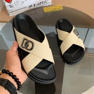 2026 New Luxury Designer <b>Slippers</b> Women's Summer <b>Slippers</b> <b>Flip</b>-<b>Flops</b> Leather EVA Flat Sandals Outdoor Beach Men's <b>Slippers</b> - Product Image 2