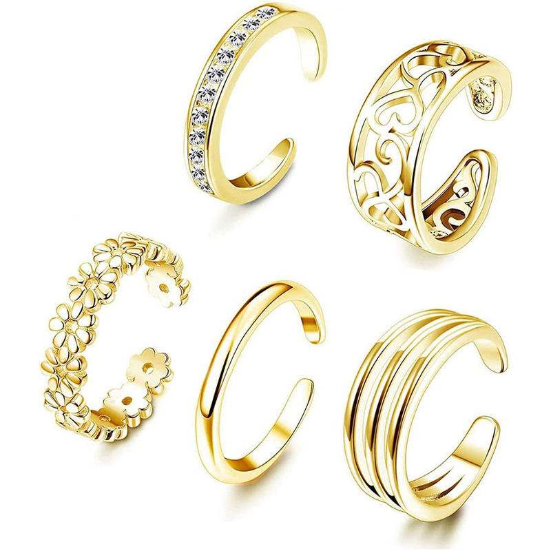 Fashion Foot Jewelry Gold Toe Ring