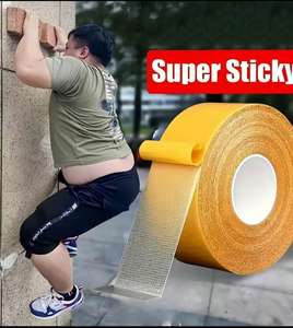 Haute qualité tissu Double face ruban adhésif robuste étanche 190UM épaisseur sac étanchéité tapis fixation <span class=keywords><strong>DCL</strong></span> marque - Product Image 5