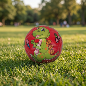 Ballon de football en PVC, dessin animé, épaissi, léger, durable, pour intérieur/extérieur, cousu, taille 2 - Product Image 4