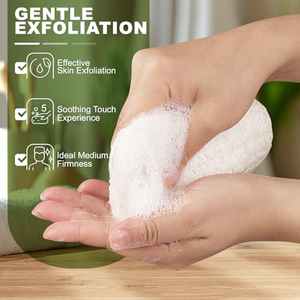 Eco-friendly Exfoliating Body Bath Loofah Sponge Brush Natural Loofah Cleaning Brush With String - Product Image 5