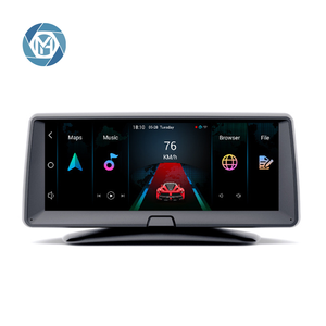 Uzaktan canlı monitör 8 "IPS araba dvr'ı GPS Android navigasyon ADAS Full HD 1080P Dash kamera çift Lens araba Video kaydedici - Product Image 2