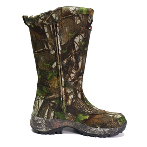 Venta al por mayor de neopreno de los hombres hasta la rodilla botas de invierno camufladas punta de acero goma impermeable mordedura serpiente prueba para zapatos de senderismo - Product Image 2