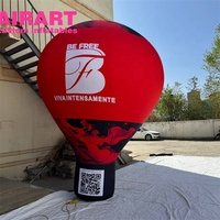 Ballon à air chaud gonflable avec logo personnalisé, grand ballon gonflable pour la promotion d'événements en plein air