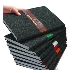 Carnet de notes écologique personnalisé A5 A4 B5 A6 en feutre, couverture souple en cuir PU, tissu, papier grainé, pour l'école, les réunions, journal intime - Product Image 1