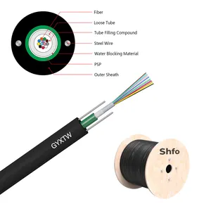 SHFO-GYXTW GYXTW Fiber Optic Cable Outdoor FTTH Tube Filling Light Armed Optical Fiber Cables