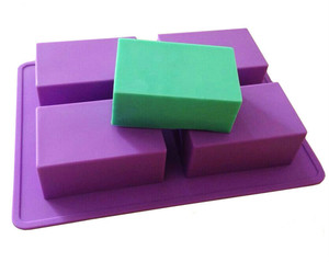 Premium Handmade <strong>Soap</strong> Making <strong>Molds</strong> 4 Cavity Rectangle Silicone <strong>Soap</strong> <strong>Mold</strong> - Product Image 6