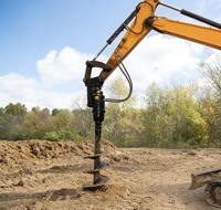 AORIS Bor Tanah Hidrolik Torsi Tinggi untuk Excavator Mini 1-1.5T