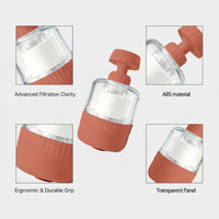 Filtre de robinet de salle de bain pour les soins de la peau - Adoucit l'eau dure, élimine le chlore, améliore la qualité de l'eau pour l'évier