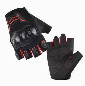 Guantes de Motocicleta Transpirables de Medio Dedo para Hombre y Mujer, con Protección Rígida en los Nudillos, Antideslizantes, Personalizados, para Ciclismo, Carreras y Seguridad - Product Image 6