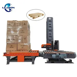 CE Box Karton Palet tierer Kunststoff folie Holz paletten wickel maschine für die Verpackungs fabrik