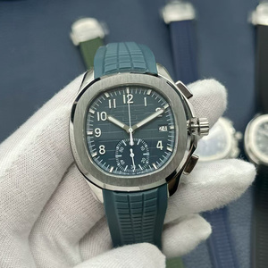 Đồng hồ cơ Patek Philippe 40mm Sapphire cao cấp, dòng 5168, kim dạ quang, dây thép không gỉ với kim cao su - Product Image 5