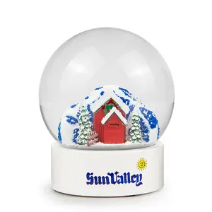 Personalizado de resina luminosa bola de floco de neve, de inverno, resina de natal, presente personalizado, floco de neve