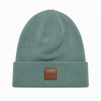 Gorro de Punto Computarizado con Apliques Geométricos a Rayas LEMON, 100% Acrílico, Unisex para Adultos, 58-60CM, Ideal para Viajes