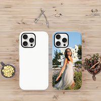 Coque de téléphone vierge 3D 2-en-1 pour sublimation avec aimant N52 pour iPhone 17 Pro Max, coque arrière en PC imprimable pour presse à chaud – Vente en gros