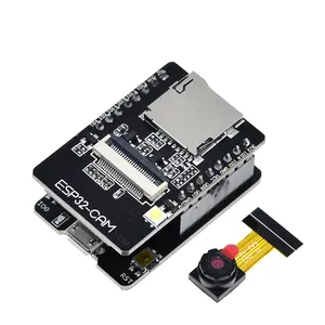 ESP32-CAM-MB TZT Bo Mạch Phát Triển CAM ESP32 Nối Tiếp MICRO USB ESP32 WiFi CH340 CH340G 5V Răng Xanh + Máy Ảnh OV2640