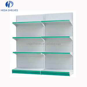 Servicio de OEM color rojo blanco estante de exhibición de 5 capas de los estantes de los supermercados góndola de la <span class=keywords><strong>farmacia</strong></span> - Product Image 2