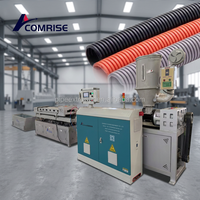Ligne d'extrusion pour la fabrication de conduites et tubes électriques souples ondulés en PE/PA/PP/PVC pour pièces électriques solaires et câbles automobiles