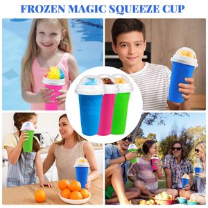 Slushie Cup Slushy <b>Maker</b> Cup Frozen Magic Squeeze Cups for Juice Milk Yogurt Ice <b>Cream</b> Make DIY Smoothie Cooling Bottle - Product Image 6