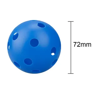 थोक रंगीन पीई अचार गेंदों 40 छेद आउटडोर और 26 छेद इनडोर गेंदों सहज प्लास्टिक USAPA मानक गेंदों