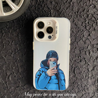 Coque de Téléphone Tendance de Créateur pour iPhone 7 8 12 13 Mini 11 14 15 16 Pro Max – Housse Style Doudoune pour Protection Optimale