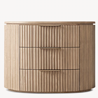 Table de chevet américaine en bois massif, commode de chambre à coucher, armoire de rangement simple et rétro, meuble