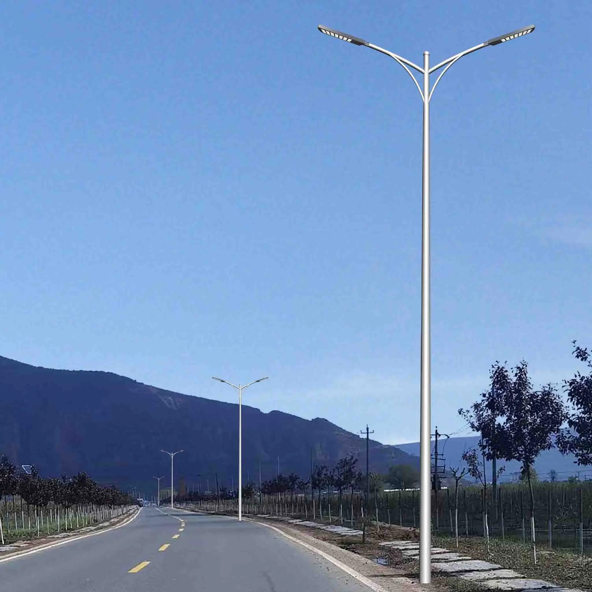 New designed modern Street Light 100W 150W 200W powered led road light