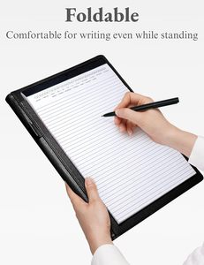 Bìa cứng A3 <span class=keywords><strong>padfolio</strong></span> danh mục đầu tư thư mục Faux Leather chủ thẻ kinh doanh tiếp tục tổ chức cho cuộc phỏng vấn Letter-Sized tài liệu - Product Image 4