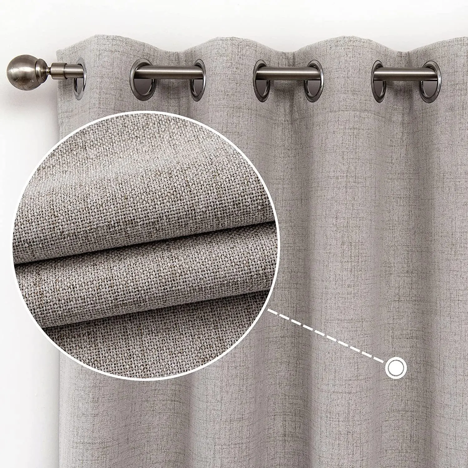 Custom American Polyester Solid Color Bedroom Curtains Thermal Insulated Blackout Window Curtains For The Living Room