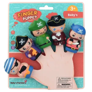 Con Rối ngón tay phim hoạt hình động vật cướp biển đồ chơi bằng nhựa 0-24 tháng gia đình tương tác quà tặng cho bé trai và bé gái Sản xuất tại Trung Quốc - Product Image 2