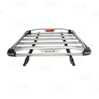 Paniers de toit de voiture universels de taille 140*100 avec lumières LED Panier de toit de 1.4m pour différentes voitures de véhicule