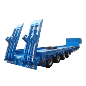 Truckpillar, fabricant chinois, semi-remorque surbaissée à 4 essieux, 45 pieds/16,5 m, en acier, pour le transport d'équipements lourds, capacité de 30000 kg - Product Image 2