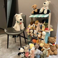 Poupées en peluche d'animaux super doux de la série JC-Ours en peluche remplis de coton PP et processus lavé et jouets en peluche Capibara en gros