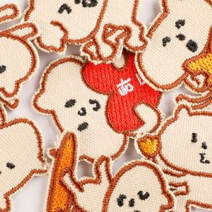 Patch décoratif en feutre coréen DIY, motif animal brodé mignon (chat, chien) pour vêtements - Product Image 2