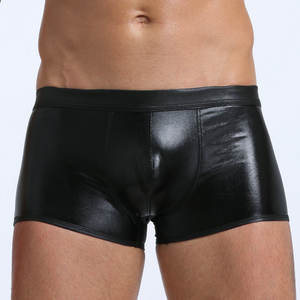 กางเกงบ็อกเซอร์หนังเทียมสำหรับผู้ชาย,กางเกงในสวมใส่สบายระบายอากาศได้ดีมีช่องระบายอากาศใส่เล่นกีฬาสำหรับฤดูร้อน - Product Image 1