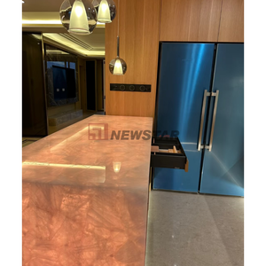 سعر المصنع مخصص أحجار من صنع جميع الصفوة في الحمام جزيرة العقيق الوردي - Product Image 6