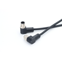 Connecteur KRONZ M12 4 broches mâle coudé pré-assemblé avec câble PVC blindé IP67 étanche, connecteur circulaire industriel pour capteur