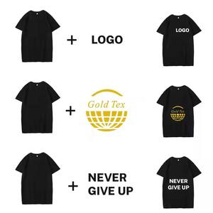 Custom logo Screen Printing DTG T Shirt Vintage Heavyweight T-shirt Mock Neck Washed Graphic Oversized t Shirt for Men - Product Image 5