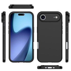 Coque de téléphone portable antichoc 2-en-1 en TPU+PC, motif imprimé <span class=keywords><strong>orange</strong></span>, pour iPhone 17 Air 18 16 15 14 13 Pro Max - Product Image 4