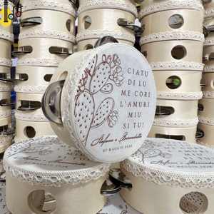 Tambourin artificiel en peau de mouton durable conçu personnellement pour les mariages Tambourin d'instrument de musique éducatif d'église en vente - Product Image 6