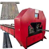 Machine de poinçonnage hydraulique entièrement automatique CNC pour profilés en acier et machine de poinçonnage et de découpe mécanique de profilés