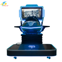 Simulador de Vuelo VR 9D de 360 Grados para un Jugador, Thunder Fighter, para Parques de Atracciones, Centros Comerciales y Uso Público