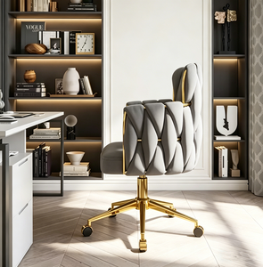 Light Luxury Modern Bedroom <b>Dressing</b> <b>Stool</b> Golden Nail Desk Chair for Home Use Makeup Chair for <b>Dressing</b> Salon Furniture - Product Image 6